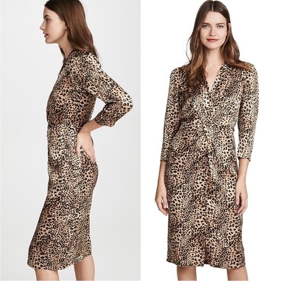 Rebecca Taylor Lynx Hammered Silk Dress - Picture 2 of 15